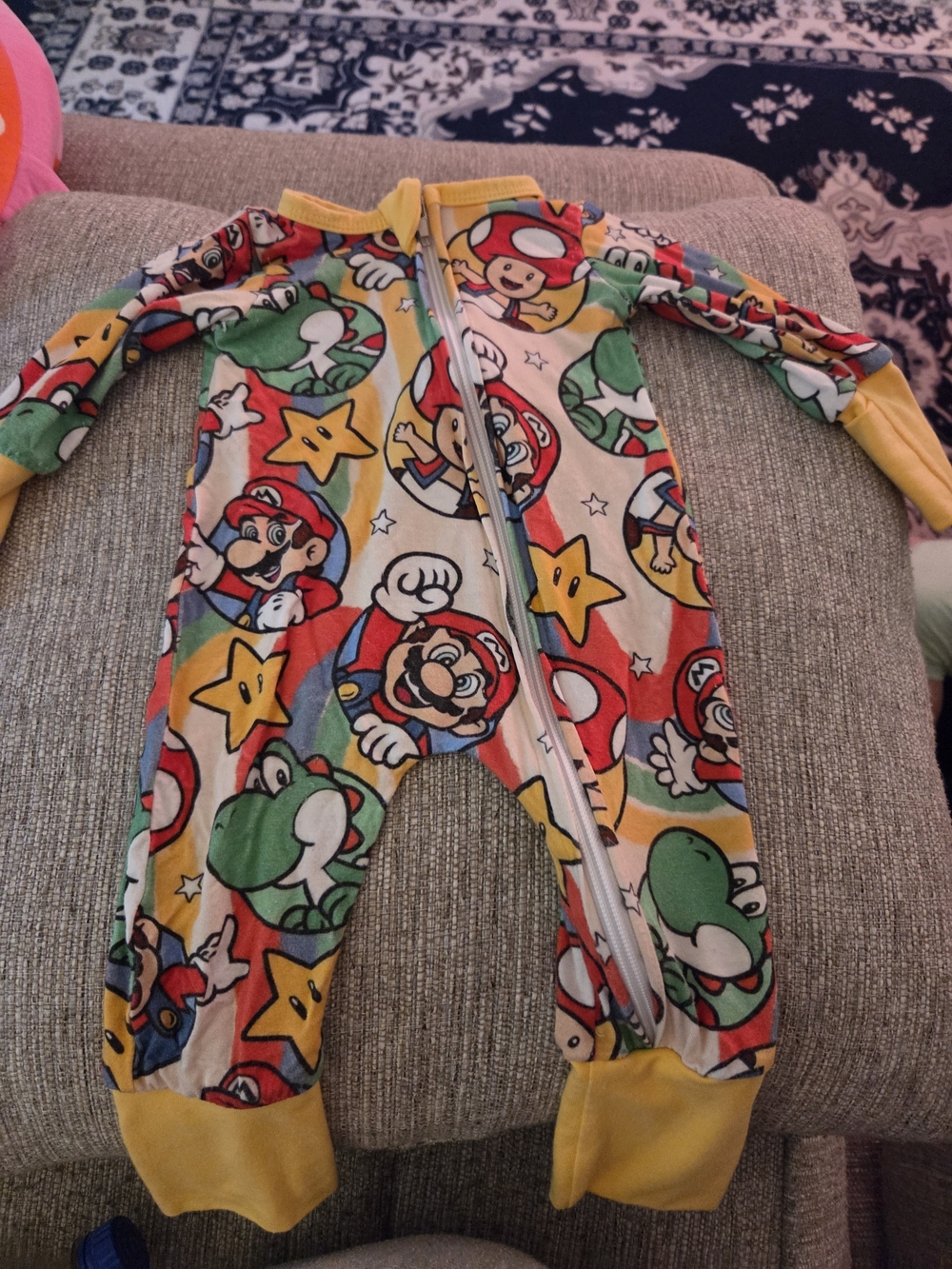 Super Mario One-Piece Pajamas
